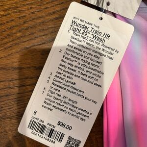 LULULEMON WUNDER TRAIN NWT